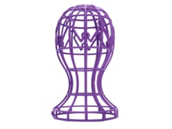2026 suporte Plegável para Perucas Abs Profissional Portátil para Secagem com Ar Suporte de Exposição Roxo