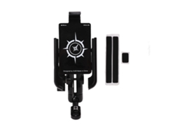 Soporte De Aluminio Para Teléfono De Bicicleta Con Sistema De Dos Bolas, Universal Para Motocicletas Y Bicicletas, Estilo Espejo Retrovisor, Negro.
