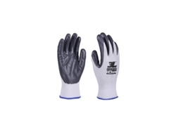 Paquete. 12 Guantes De Nylon Nitrilo Gris Ecoflex Talla Grande 9 3l Internacional