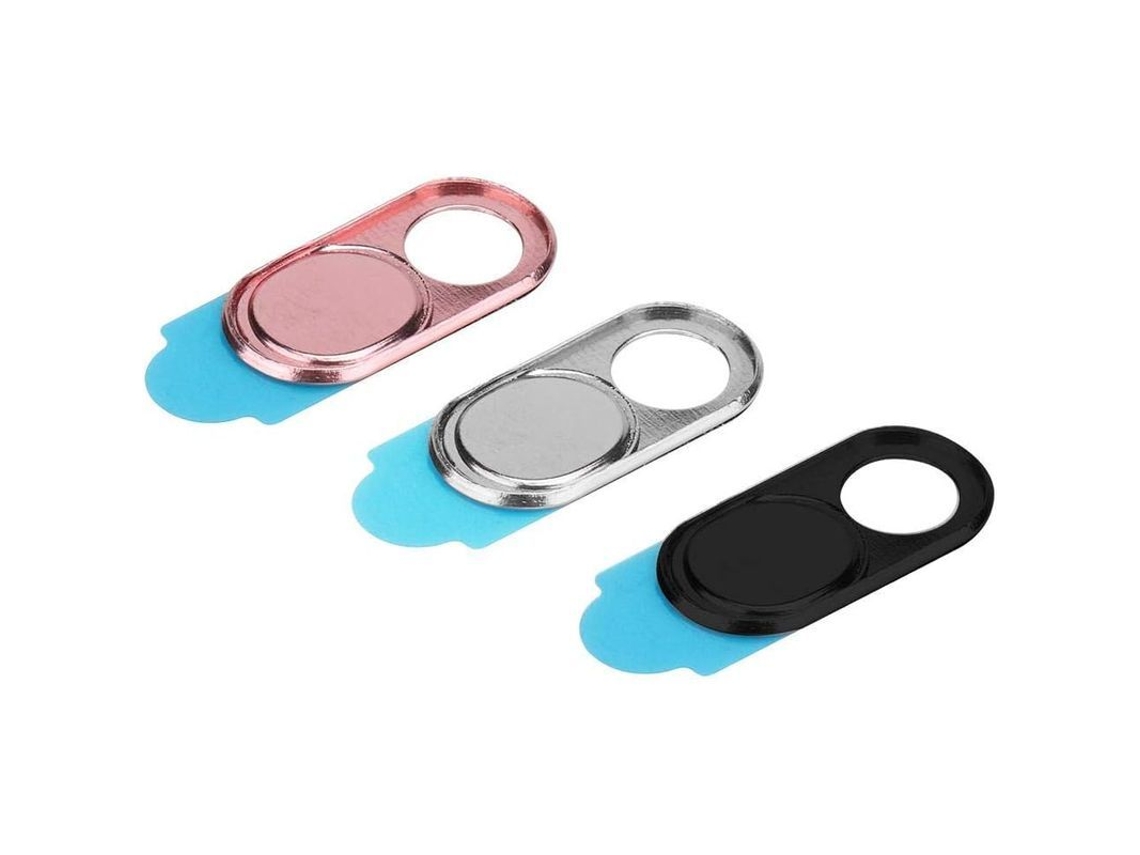 Protector De Lente Metálico Delgado Para Cámara Web, 3 Unidades, Seguridad Y Privacidad Para Smartphone, Tablet Y Portátil (plateado, Negro, Rosa)