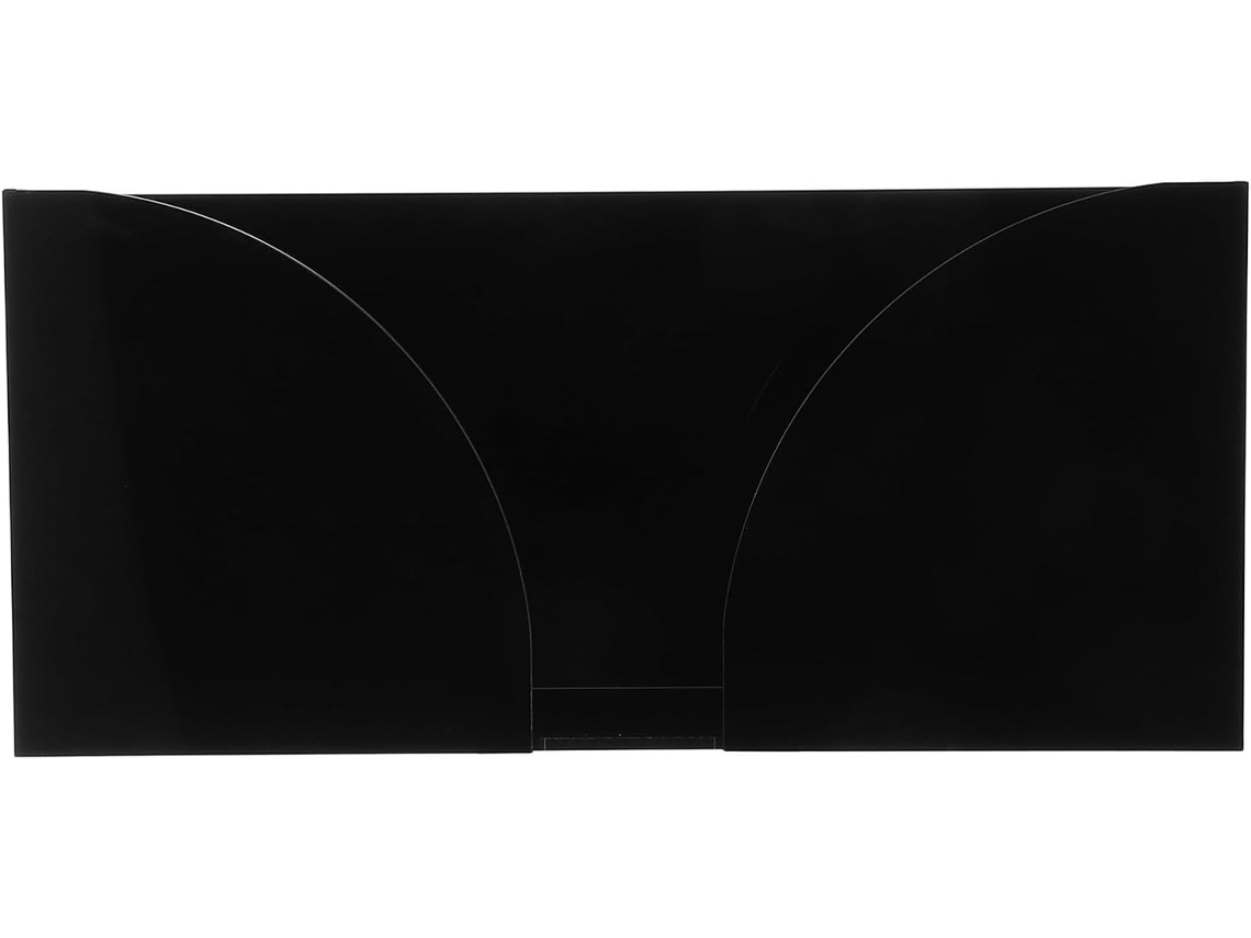 Dispensador De Pañuelos De Acrílico Negro V, Soporte Antideslizante Para Servilletas De Mesa, Caja