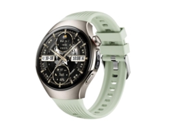 Correa vertical oficial de silicona para Huawei Watch 5 (46 mm) - Hebilla de acero verde plateado
