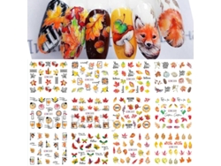 Adesivos de Unhas com Tema Oceânico, Decorações de Unhas para o Verão. MDUG