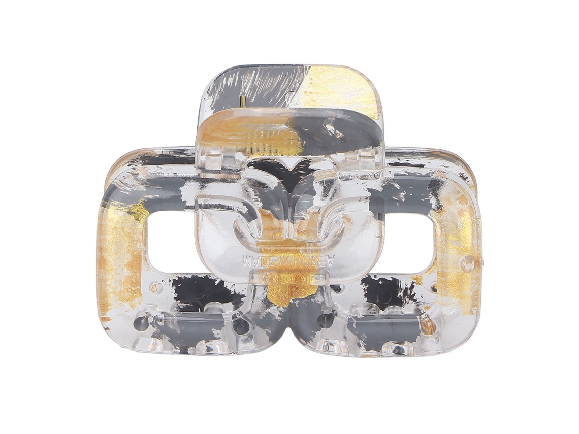 Pinzas De Resina Para Cabello Con Agarre Fuerte Coloridas Clips De Garra Para Cabello Fino Y Grueso Regalo Perfecto Gris
