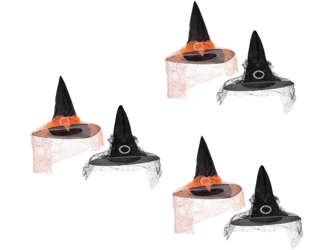 Sombrero De Bruja, Decoración De Gorro De Mago, Diadema Para Fiesta De Halloween Y Cosplay