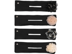 Juego De 4 Piezas De Herramientas Florales Para Moños, Accesorios Para Peinar El Cabello Y Creador De Moños Rizados Para Niñas.