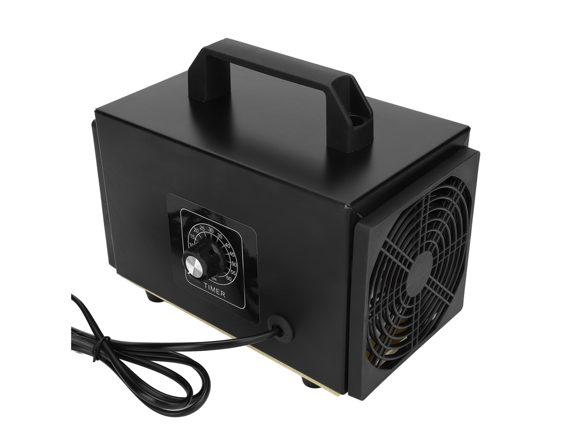 Purificador de aire portátil con generador de ozono y temporizador