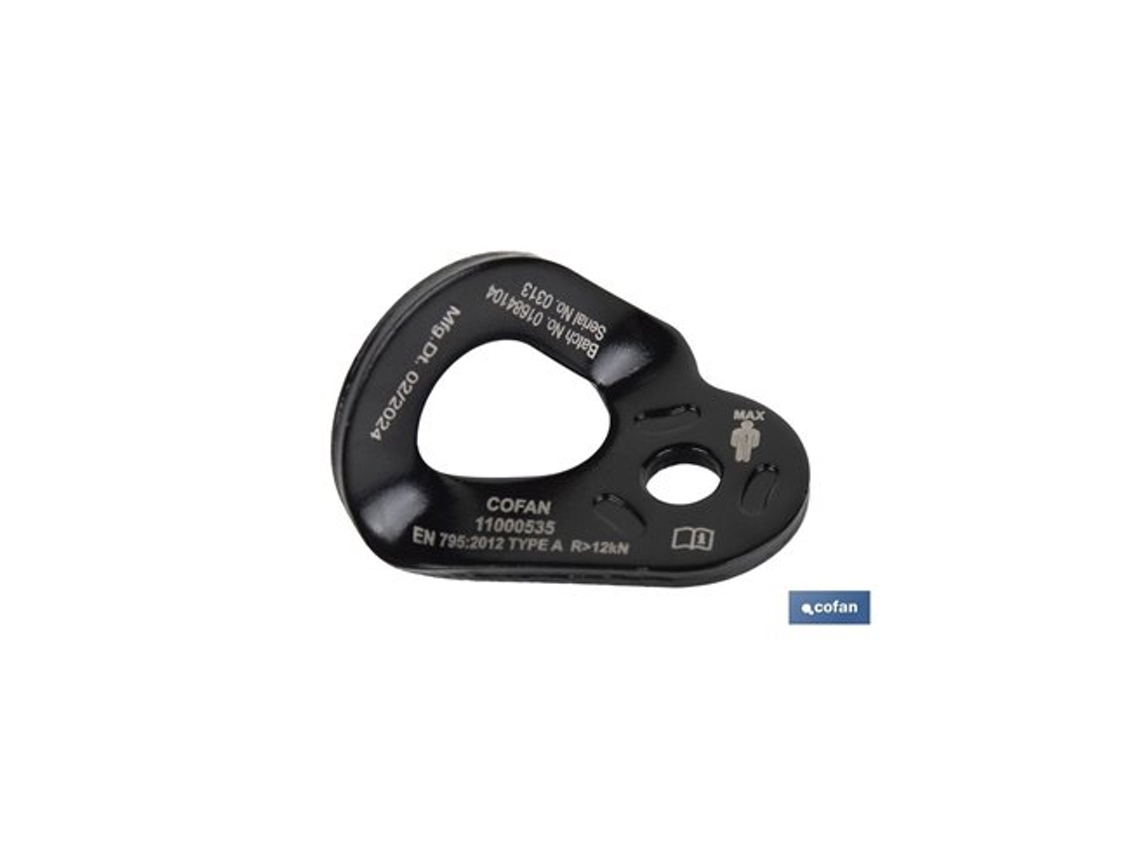 Placa De Anclaje Conforme A En 7952012 Tipo A Fabricada En Acero (23 Kn De Resistencia) Y Fijación De Ø10,5mm