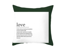 Serie Geometría Funda Decorativa de Almohada Verde