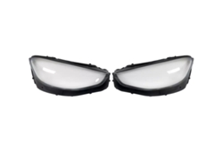 Cubierta de lente de faro, transparente, policarbonato, reemplazo directo, par OEM