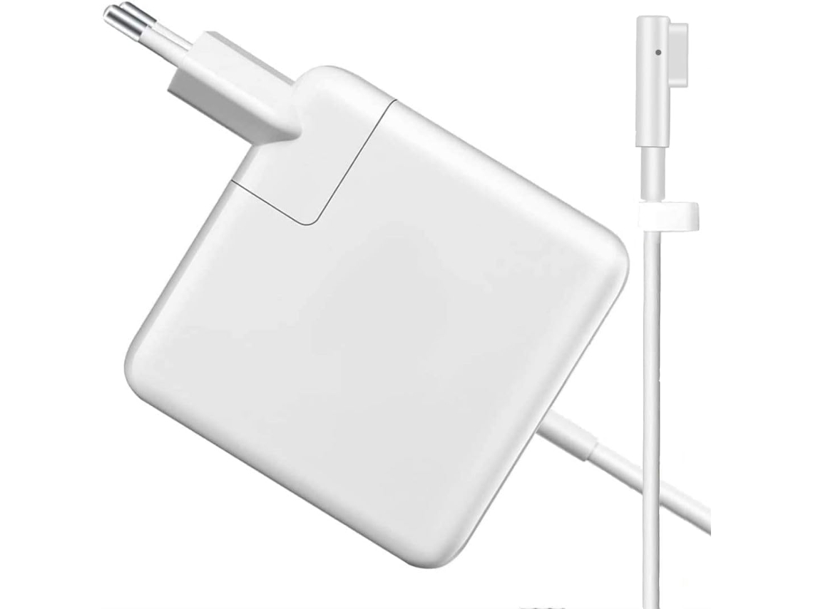 ZRUXE Cargador para Macbook Pro Modelos A1278 A1181 A1184 A1185 85W Tipo L Magsafe 1-Blanco