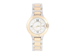 Reloj De Pulsera Eléctrico De Lujo Para Mujer Con Diamantes De Imitación, A La Moda, Plateado, Dorado