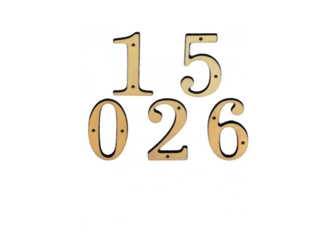 Numero 4 -m.4 laton 10cm. display