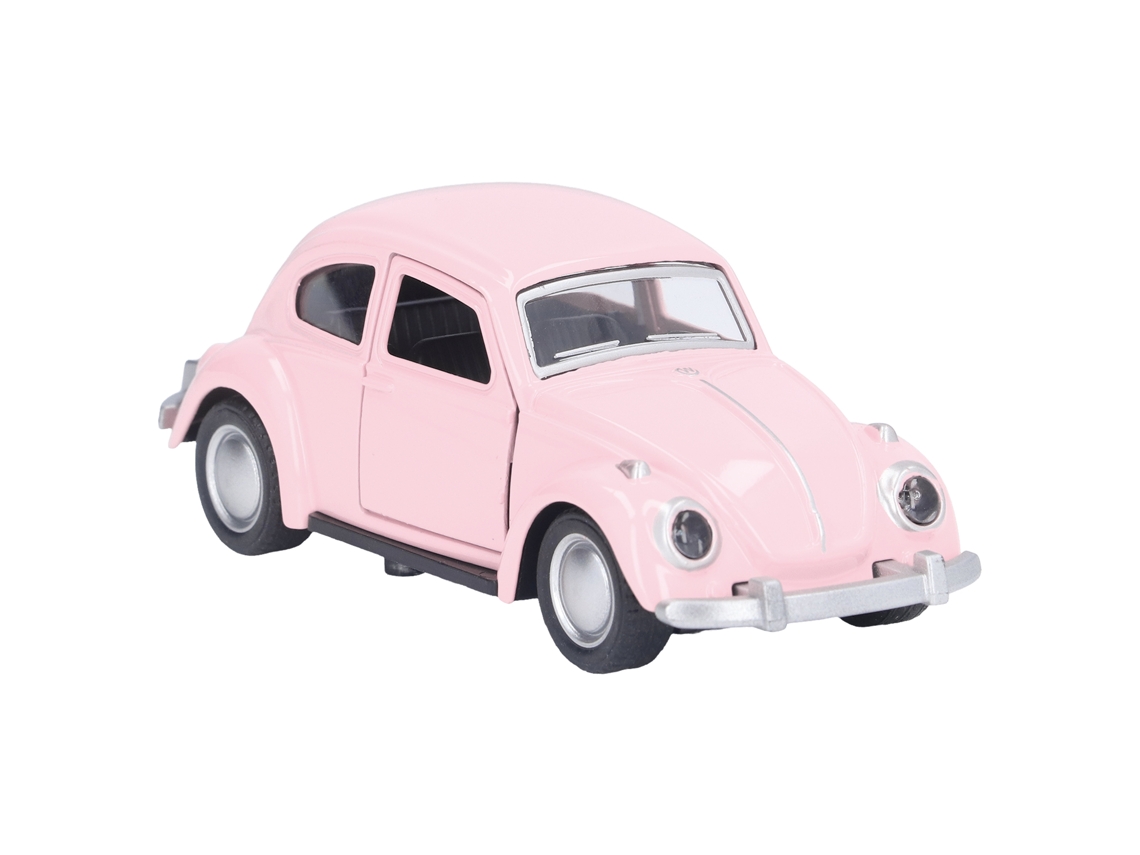 Coche De Juguete De Metal Fundido A Presión A Escala 1:36 Con Función De Marcha Atrás, Color Rosa Claro, Ideal Para Niños.