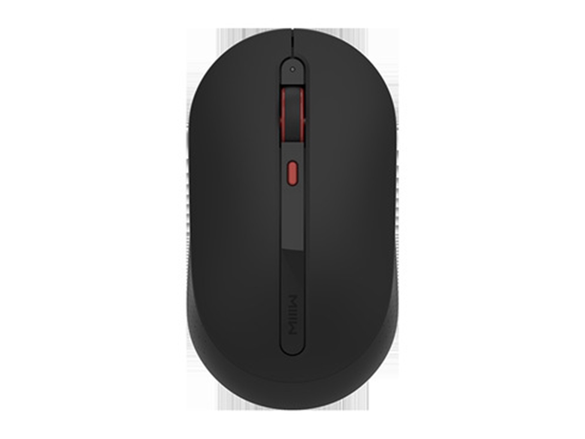 Ratón inalámbrico Miiiw 2.4G silencioso para portátil, PC y Chromebook, velocidad 800/1200/1600, luz negra o blanca dorada