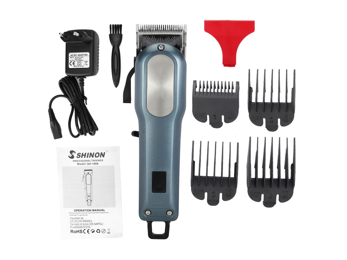 2026-recortadora De Cabelo Elétrica Recarregável Sem Fio Com Tela Lcd Para Casa Cortador De Cabelo Profissional