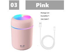 Humidificador 300ml Portátil Ultrassónico Difusor de Aroma Fresco Névoa Maker Purificador 