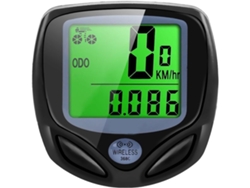 Velocímetro Y Odómetro Inalámbrico E Impermeable Para Bicicleta Con Pantalla Lcd (negro)