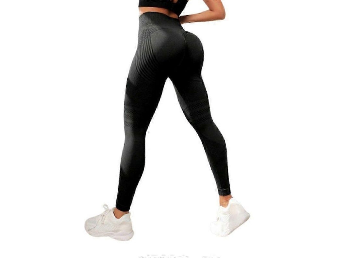 2026-leggings Anticelulitis 3d De Cintura Alta Para Levantar Glúteos Y Controlar Abdomen Ideal Para Gimnasio Y Ejercicios S Negro
