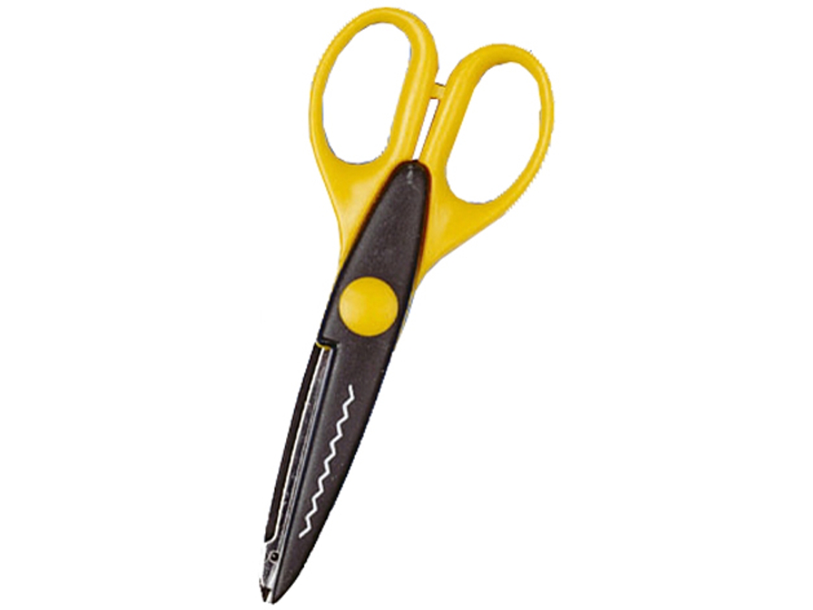 Tijera de Contorno WEDO Corte Serrado Longitud: 160 Mm Naranja