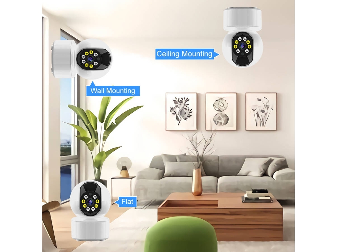 Intercomunicador para Bebé YDCY Y18 360° Wifi 1080P Blanco