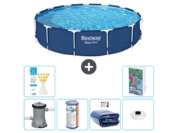 Piscina redonda Bestway Steel Pro - 396x84 cm - 7 piezas S275
