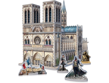 Puzzle 3D Notre Dame Assasin'S Creed 860 Peças