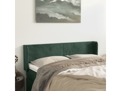 Cabeceropanel De Cabeceradecoración De Pared De Terciopelo Verde Oscuro 147x16x78/88 Cm Wsd946948