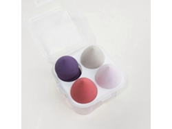Juego de 4 esponjas de maquillaje de varias formas, para usar en seco y húmedo Everley891