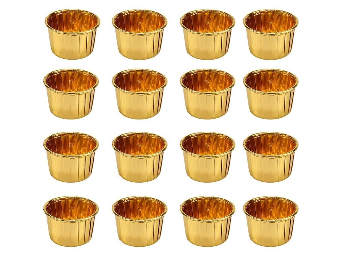 2026-50 Moldes De Alumínio Para Assar, Molde De Cupcake Mini, Caixas Para Cupcakes E Magdalenas Para Festas E Camping