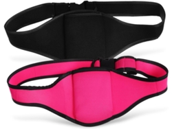 Conjunto de dos piezas: riñonera ajustable con micrófono inalámbrico y cinturón ligero de neopreno.
