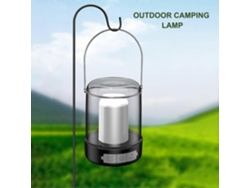 Luz LED para acampar al aire libre con resistencia al agua IPX4 y batería recargable de 1200 mAh integrada para senderismo y pesca.