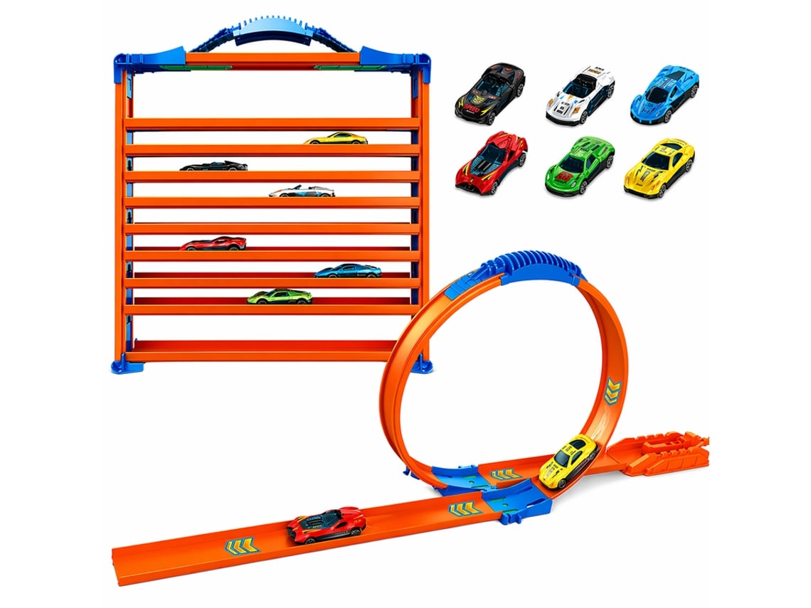 Pista De Corridas Com 6 Carrinhos Bk Tx066806 Multicores