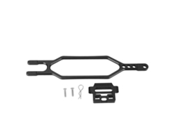 Soporte De Batería Rc De Aleación De Aluminio De Alta Resistencia Para Bl 2s Slash 4x4 1/10 Negro Fácil Instalación