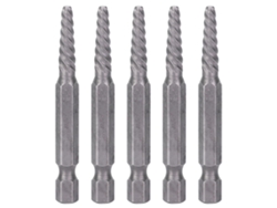 5 Extractores De Tornillos Rotos De 61 Mm Con Llave Hexagonal, Herramienta Eléctrica De Extracción