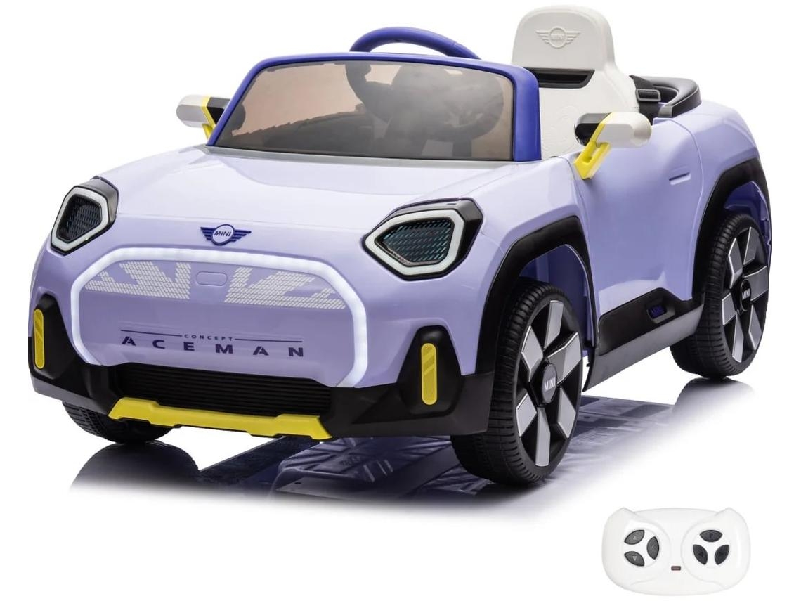Vehículo Eléctrico Para Niños - Mini Aceman 12v - 1 A 5 Años - Morado