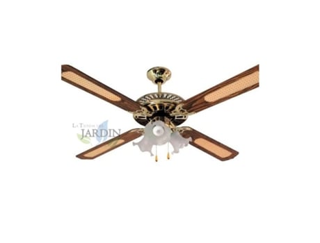 Ventilador Techo SUINGA Clássico 52 4 Aspas 3 Velocidades