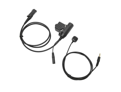 HURRISE PTT U94 para P6620 PTT Manos Libres U94 Adaptador de Micrófono de Dedo para Motorola XIR P6600 P6620 DP2400 MTP3250 DEP550