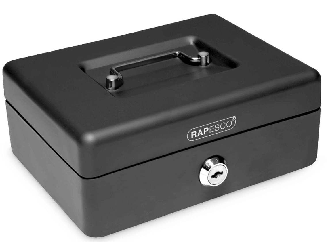 Caja de Dinero RAPESCO Ancho: 200 Mm Negra