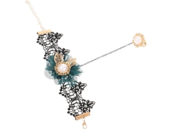Elegante Pulsera Encaje Cuentas Cómoda Llevar Multifuncional Eventos Especiales Fiestas Estilo Sofisticado