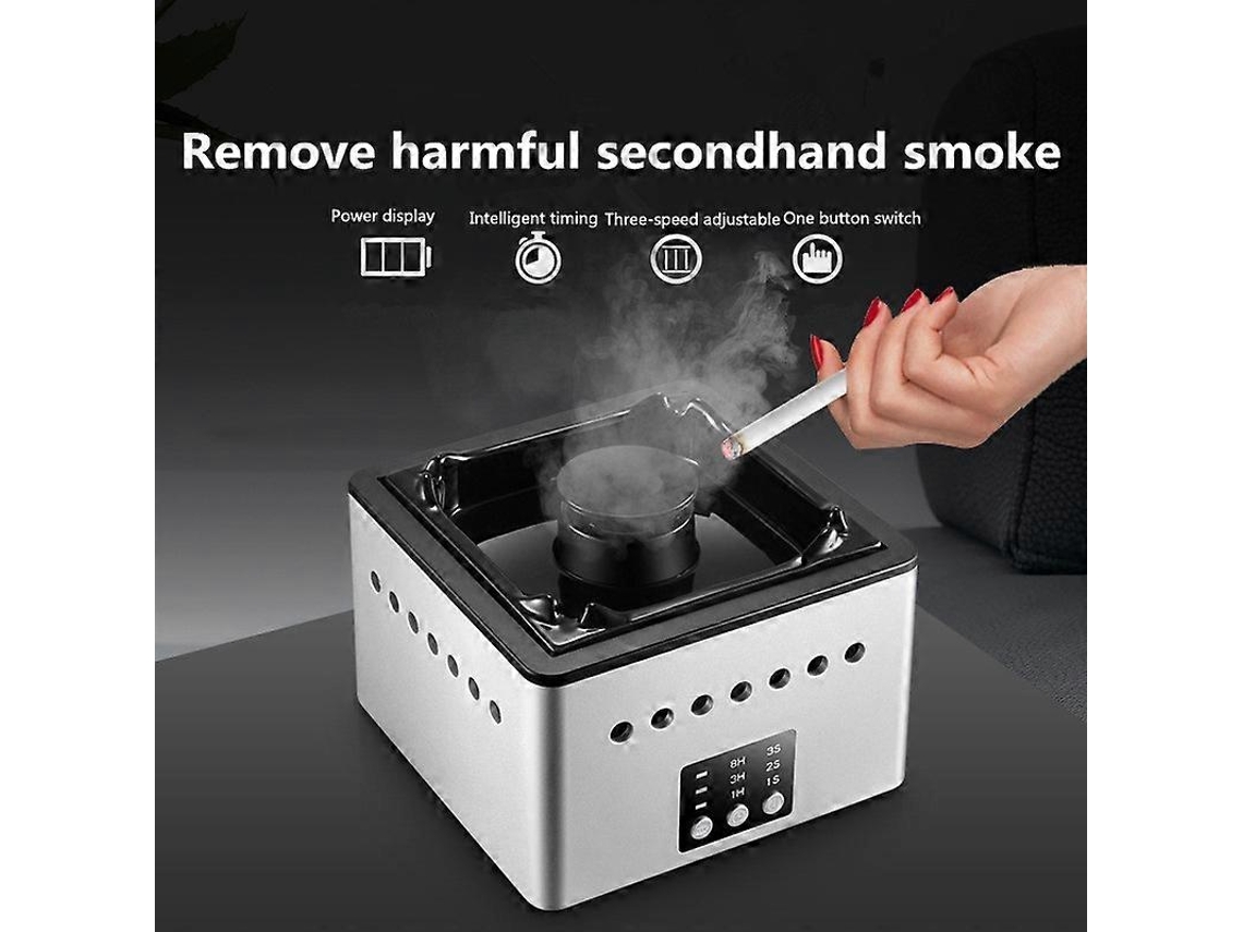 Cenicero purificador de aire para uso doméstico, elimina el humo de interiores, pequeño, de sobremesa, antitabaco pasivo. Nostalgia88