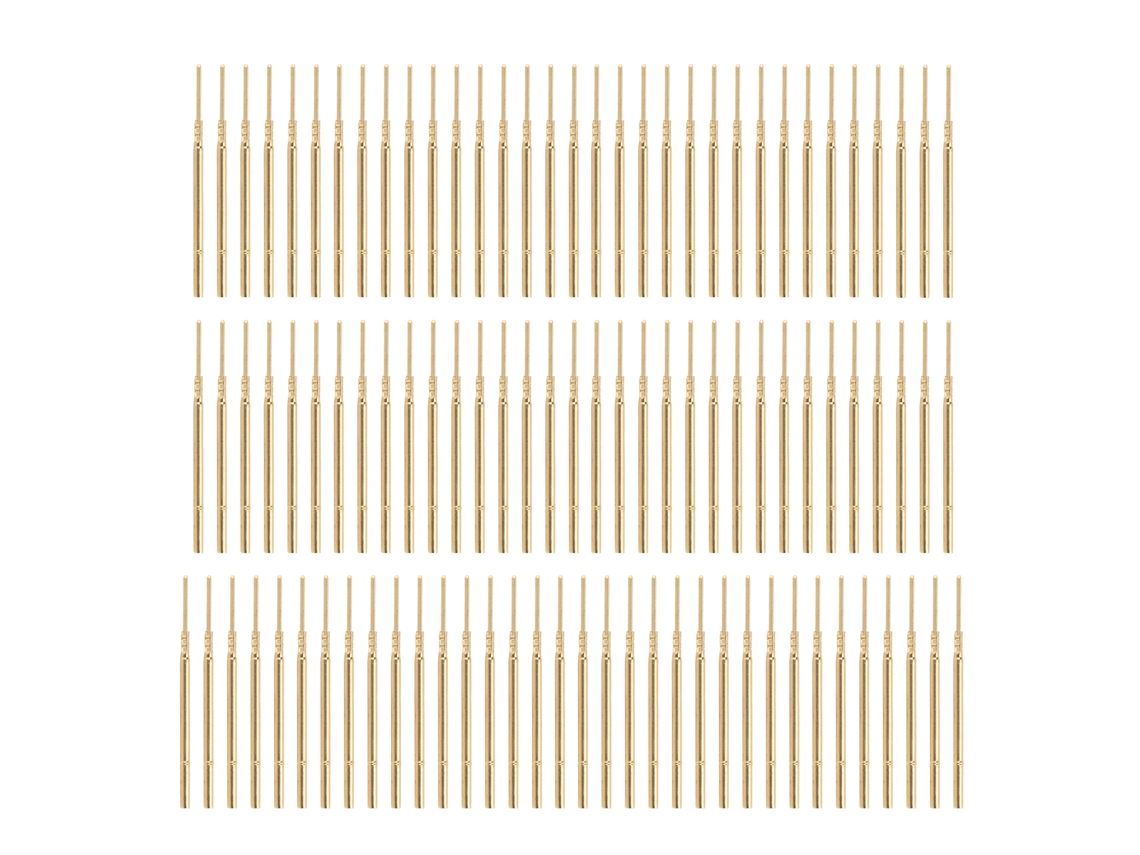 100 Unidades De Mangueras De Prueba De Cobre Con Aguja, 1,7 Mm De Diámetro, 38,3 Mm De Longitud, Para Pruebas De Parámetros Electrónicos.