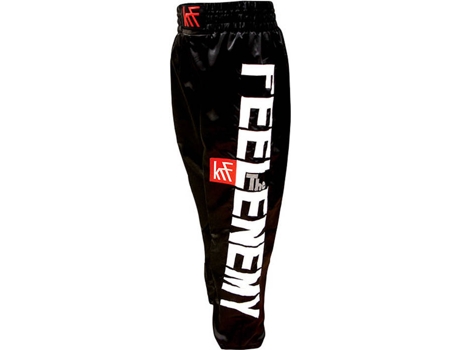 Pantalones KRF FEEL THE ENEMY Kick Box Negro (S)
