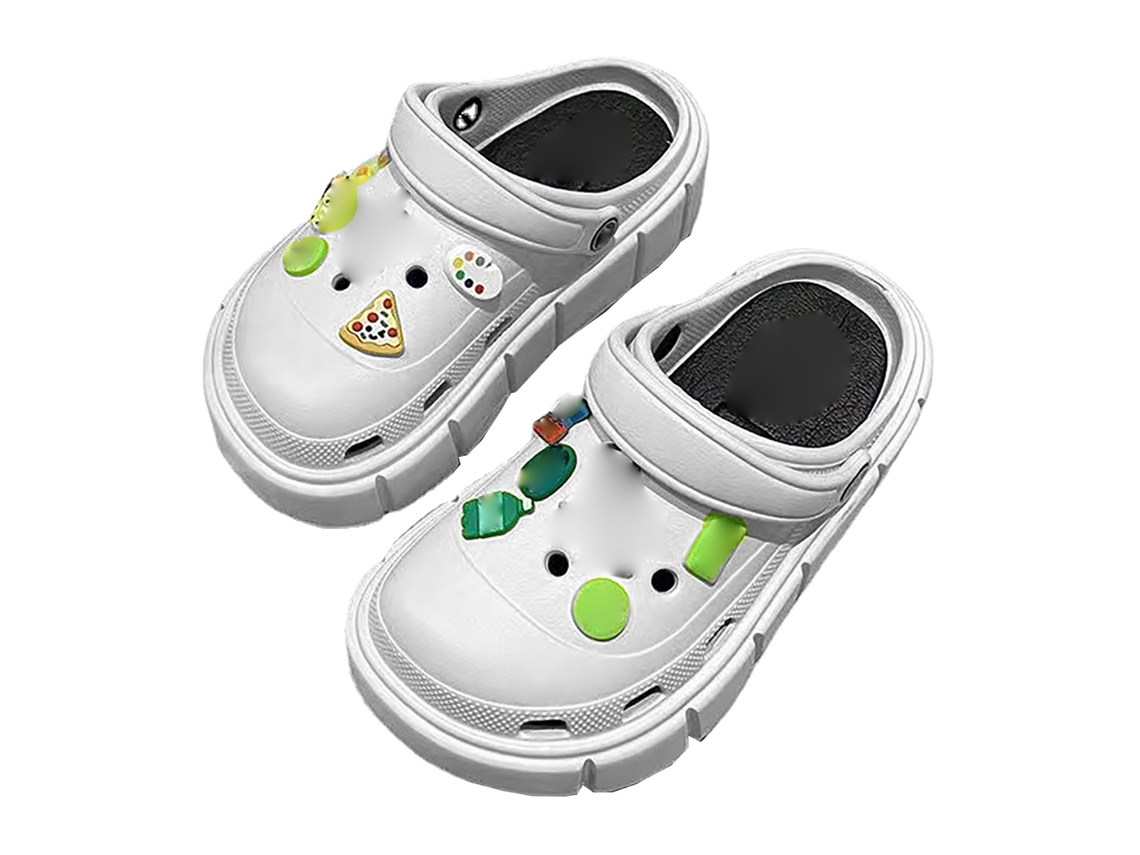 Sandalias De Plataforma Para Mujer, Estilo Veraniego, Antideslizantes, Puntera Cerrada, Suela Gruesa De Pvc, Blancas, Tallas 38-39.