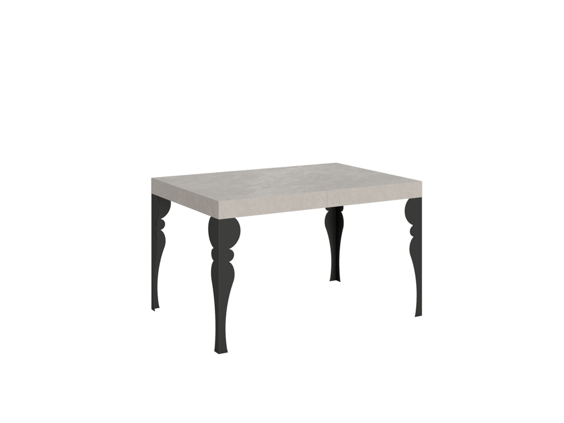 Mesa extensible Paxon Cashmere 140/244x90 cm con patas antracita Itamoby