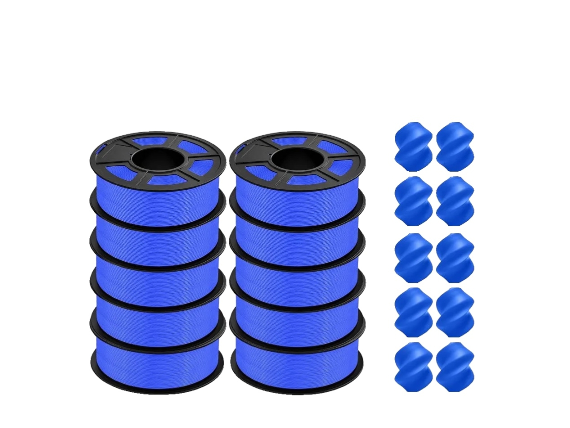 Filamento para impresora 3D, ABS ecológico, diámetro de 1,75 mm, PLA Plus BL, 10 rollos OEM