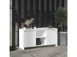 Mueble de TV 102x37,5x52,5 cm, madera, blanco, DKD HOME DECOR