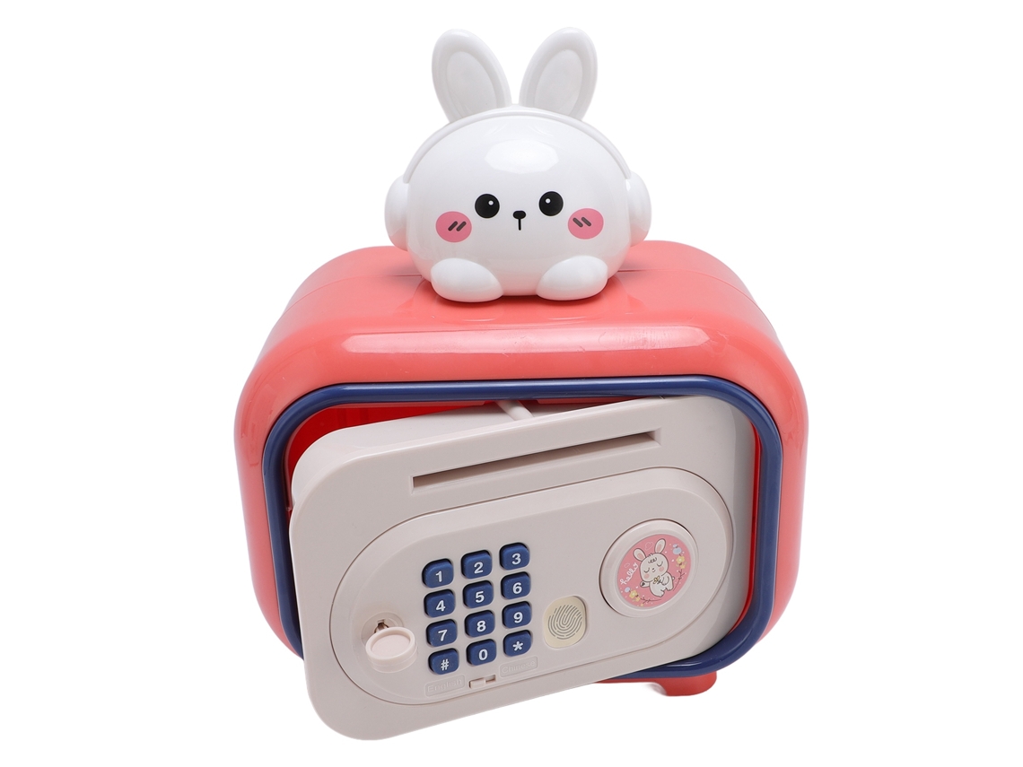 Hucha infantil con huella dactilar y contraseña, cuenta de ahorros electrónica automática, caja para billetes.