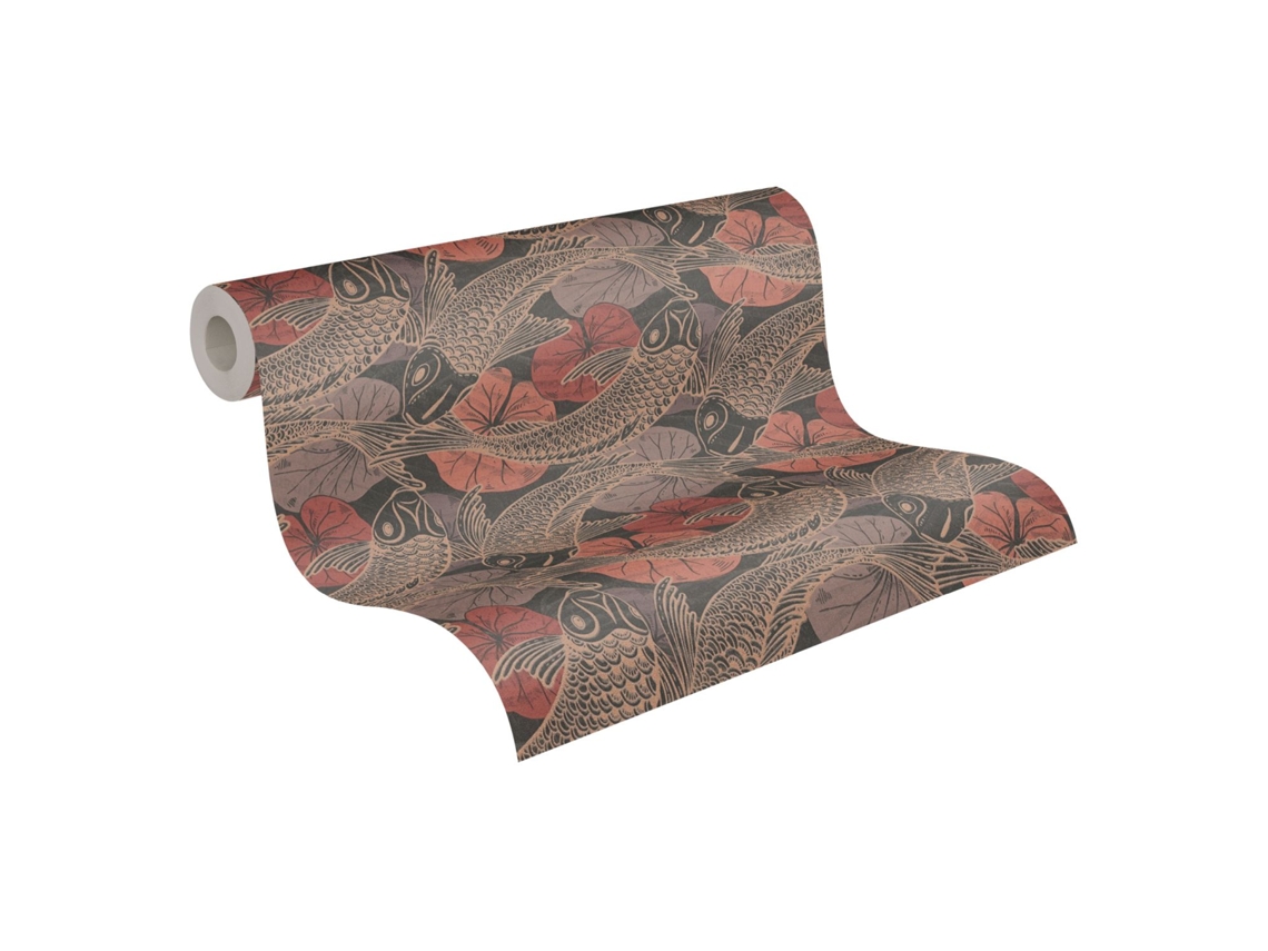 Papel de Pared LIVINGWALLS (53 cm x 10,05 m - Tejido - Multicolor)