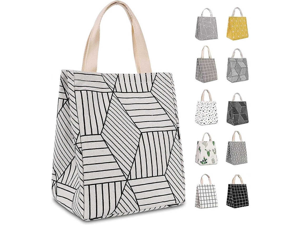 Bolsa De Almuerzo Aislada Para Mujeres Hombres Adultos Niños Material Alimentario Ligera Impermeable Con Cremallera Y Asa Resistente